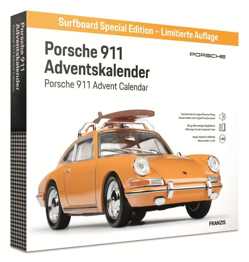 Franzis Porsche 911 Surfboard Adventskalender 1:43