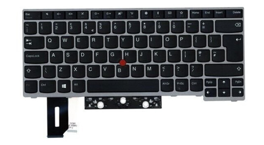 Lenovo Lite-On - Brbart tastatur - til utskifting - Amerikansk Engelsk - Slv