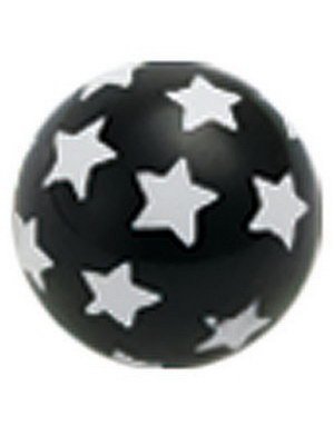 Stjernenatt Sort Akrylkule Strl 5 mm kule til 1.6 mm stang