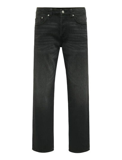 ONLY & SONS Onsedge Straight 5751 Box Pim Jeans Mu - Black - 32 x 32 ONLY & SONS Onsedge Straight 5751 Box Pim Jeans Mu - Black - 32 x 32
