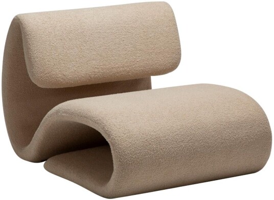Dubna Dan Form lenestol bouclé offwhite.