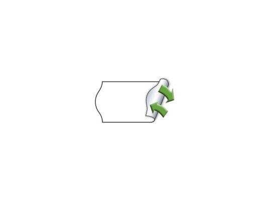 Prisetiket Meto Non.Perm. 32X19mm Hvid Pakke A 10 Stk
