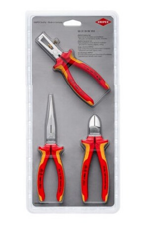 Knipex 00 31 30 Bk V03, Tångset, Röd, Gul, 618 G