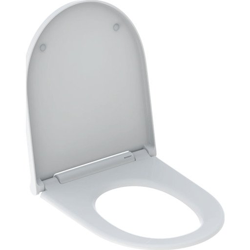Geberit Gebeirt One Toalettsete, Soft Close, Avtagbar, Hvit/krom