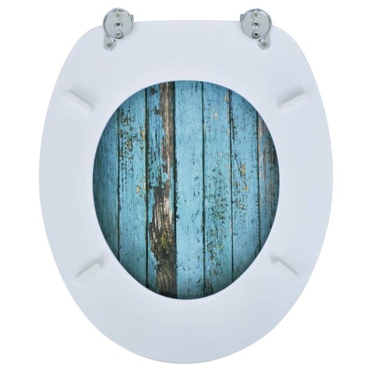 vidaXL Toalettsete med MDF Lokk Gammelt Treverk Design