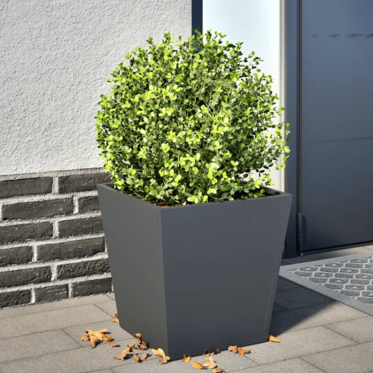 Plantekasse antrasitt 40x40x40 cm stål