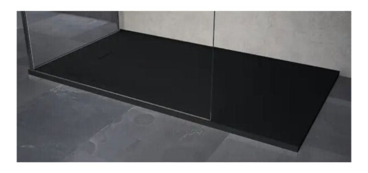 Novellini Novosolid Panelkit 180 150-180 cm, Sort Matt