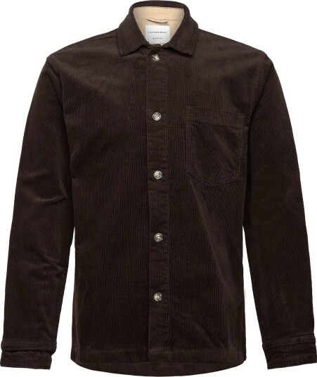 Lindbergh Superflex Corduroy Overshirt   DK BROWN   S