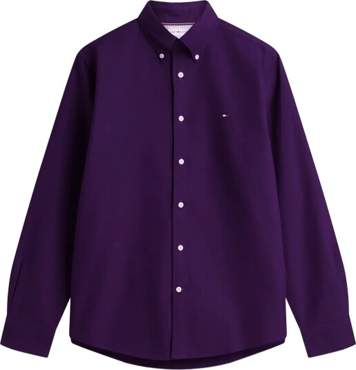 Tommy Hilfiger Solid Heritage Oxford Rf Shirt Purple L Tommy Hilfiger Solid Heritage Oxford Rf Shirt Purple L