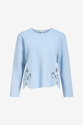 Object   Collegegenser objPaola RE L/S Sweat Top 137   Blå