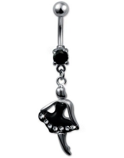 Cocktail Lady Navlepiercing Svart