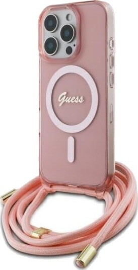 Guess MagSafe Crossbody Etui til iPhone 16 Pro - Rosa