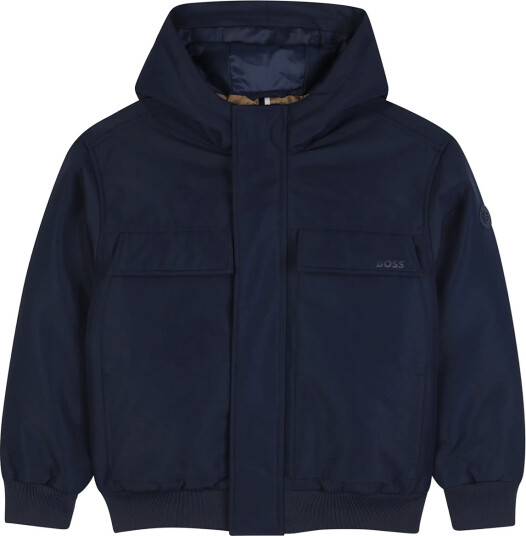 BOSS Hooded Jacket Navy 176