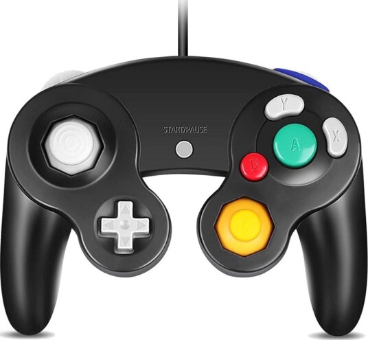Freaks & Geeks Wii/GameCube Kontroller med Turbo og Slow Motion Sort