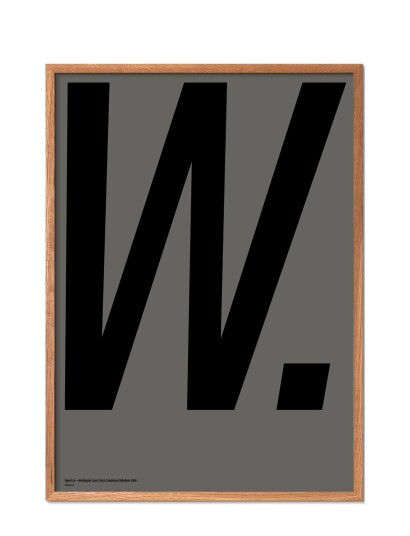 Poster & Frame Berlingske-W - Grey - 70X100CM