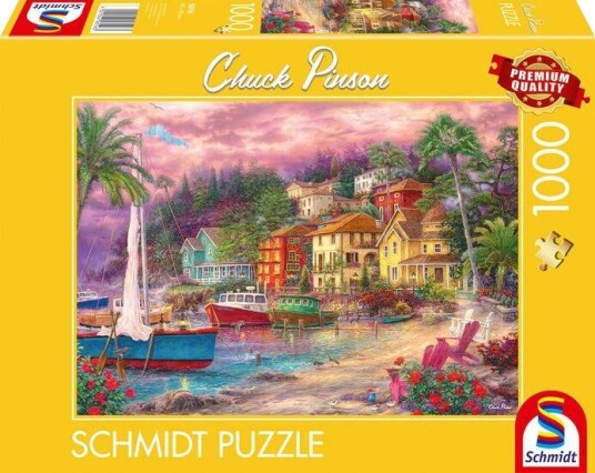 Schmidt Spiele Chuck Pinson Puslespill 1000 brikker Tropisk strand