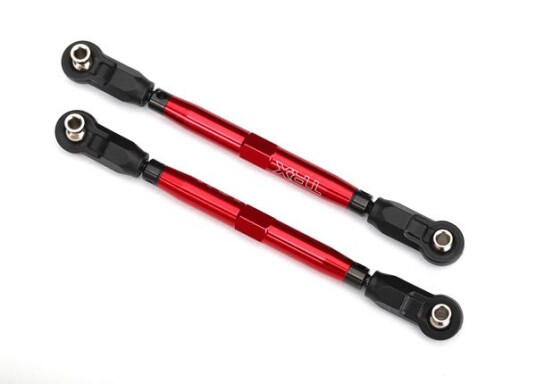 Traxxas 8547R Toe Links Front Complete Alu Red with Wrench 2 U