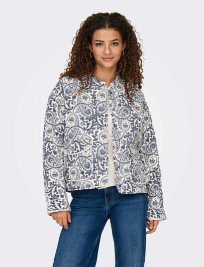 ONLY Onlhallie Quilted Jacket Otw Noos   Blue   XS