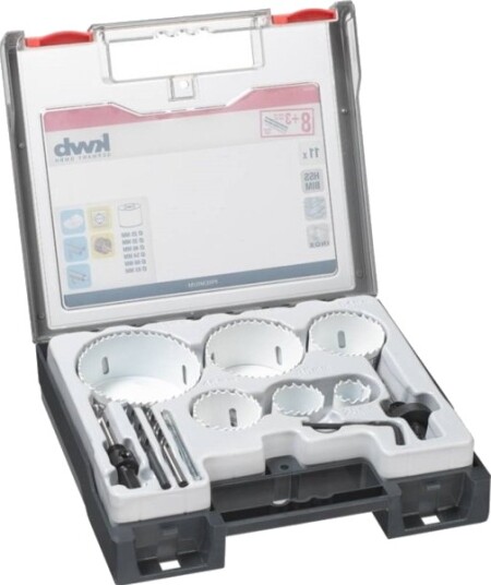 Kwb 598250 Stikkfresersett 11 Deler 25 Mm, 35 Mm, 46 Mm, 54 Mm, 68 Mm, 83 Mm 1 Stk
