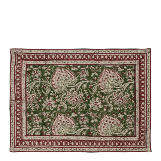 Chamois   Oriental bordbrikke i lin 37x50 cm 2 stk grønn