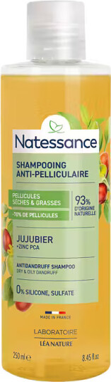 Natessance Anti-dandruff Shampoo Jujube Bark Extract & PCA Zinc 250 ml Natessance Anti-dandruff Shampoo Jujube Bark Extract & PCA Zinc 250 ml