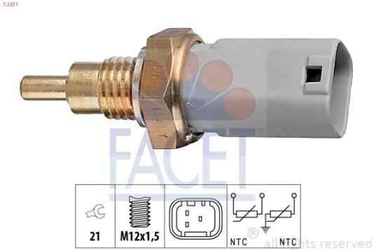 Sensor, motortemperatur FACET 7.3277
