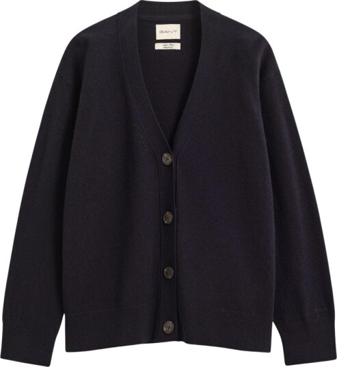 Gant Superfine Lambswool Cardigan   Navy   M