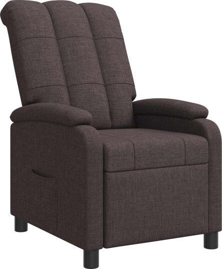 vidaXL Recliner Mørk brun Stoff