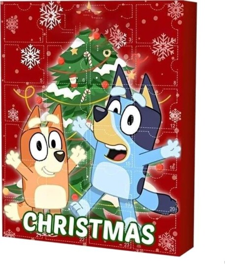 Bluey Adventskalender 2026   Nedtelling til jul med overraskelsesfigurer [JUN] Bluey Hund Overraskelsesboks