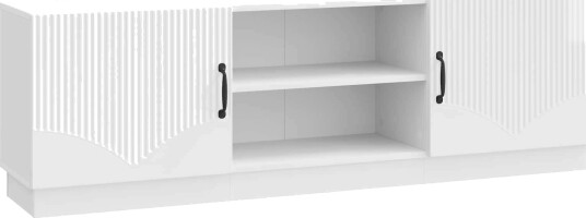TV skap Høgglans hvit 150 x 31 x 47 cm Konstruert tre TV skap Høgglans hvit 150 x 31 x 47 cm Konstruert tre
