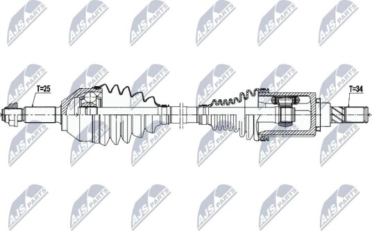 Nty Drivaksel NTY NPW FR 125