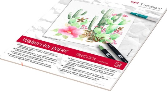 Tombow Akvarellblokk A6 15 Ark