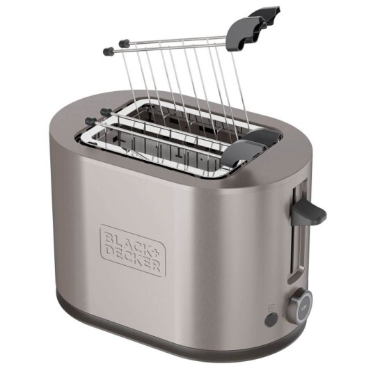 BLACK+DECKER 2-Spor Brødrister 1000W Rustfritt Stål BLACK+DECKER 2-Spor Brødrister 1000W Rustfritt Stål