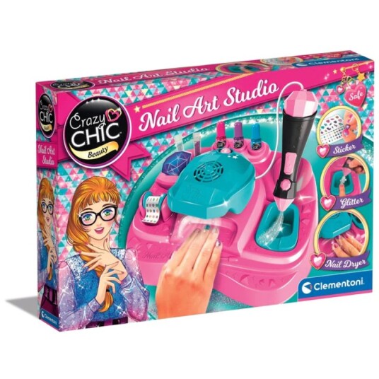 Clementoni Crazy Chic Neglestudio M/ Neglelakk Og Dekor