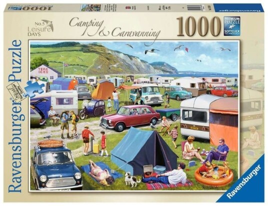 Ravensburger Puslespill Camping og campingvogn 1000p 12000122