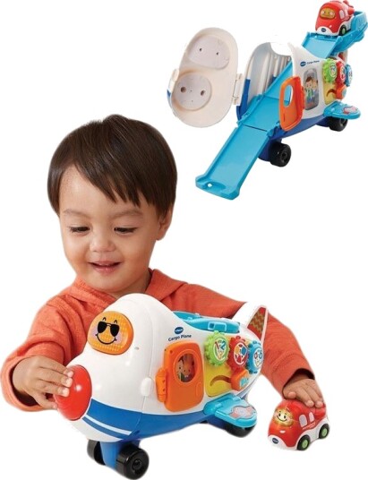 Vtech Toot-Toot Drivers lastefly med 2 SmartPoints og et lite fly norsk taleversjon