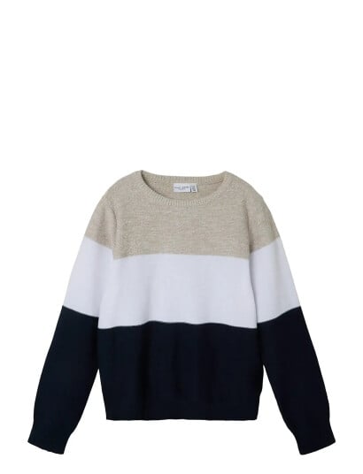 name it Nkmvohan Ls Knit Blue 116