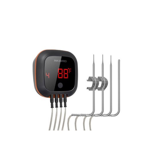 Inkbird Steketermometer med 4 prober med bluetooth overføring til app Inkbird Steketermometer med 4 prober med bluetooth overføring til app