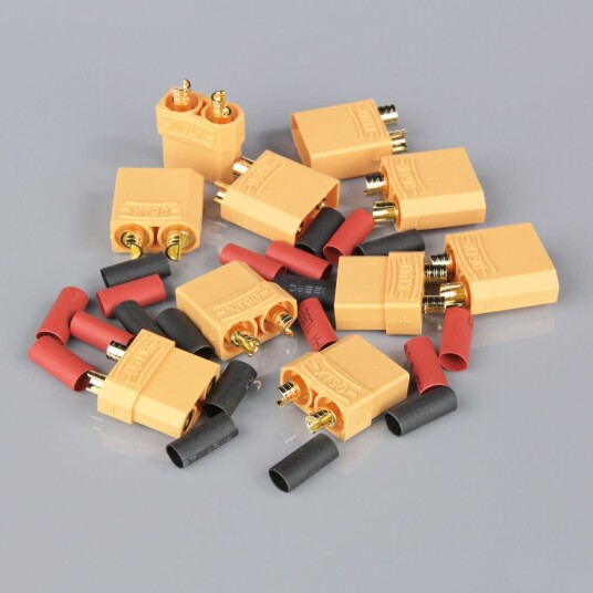 Radient 010034 XT90 PAIRS INCLUDING HEAT SHRINK 5PCS Radient 010034 XT90 PAIRS INCLUDING HEAT SHRINK 5PCS