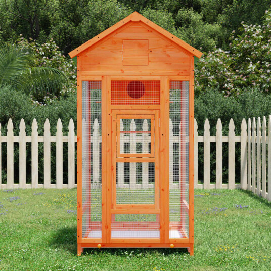 Fuglehus Brun 91.5X53X170 cm Heltre Furu Fuglehus Brun 91.5X53X170 cm Heltre Furu