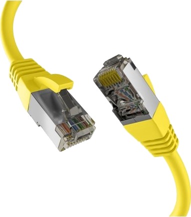 Efb-Elektronik Cat8.1 Gul 0,50M Rj45 Patch Kabel S/Ftp Pimf Lszh 2000Mhz 40Gb Nettverkskabel (Ec020200245)