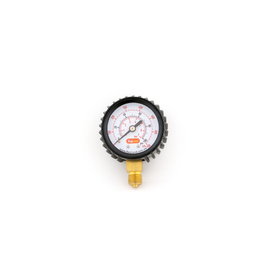 Kegland Manometer Low Pressure 0 100 psi for CO2 regulator med 1/4" NPT gjenger