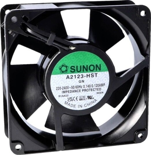 Sunon A2123-Hsl. 7 .Gn Aksialvifte 230 V/Ac 190.24 M³/H 38 X 120 X 120mm A2123-Hsl. 7 .Gn 