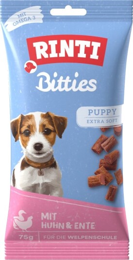 Rinti Puppy Extra Bitties & And Kylling 6 X 75 G Rinti Puppy Extra Bitties & And Kylling 6 X 75 G