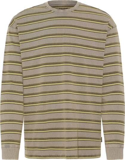 Blend Bhkarsyn Wash Stripe L/S Tee Grey S
