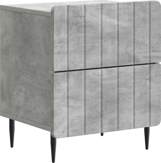  Nattbordskap Betonggrå 43 x 34,5 x 49,5 cm Konstruert tre