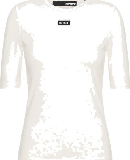 ROTATE Short Sleeve T Shirt Cream M