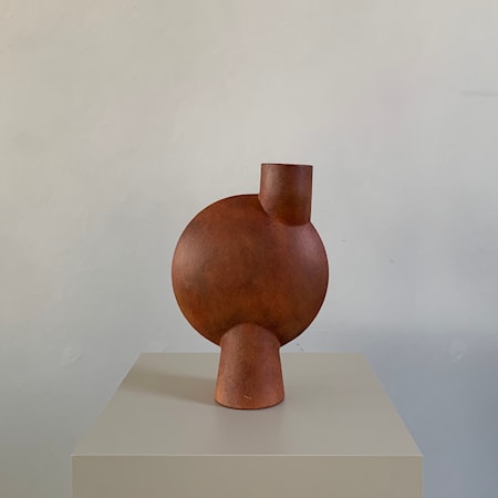 Sphere Bubl Vase Midi Terrakotta Sphere Bubl Vase Midi Terrakotta