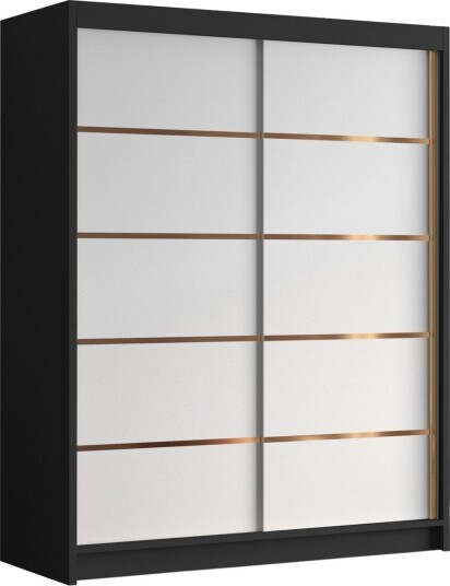 Emet Garderobe 150x200 cm - Hvit/Svart