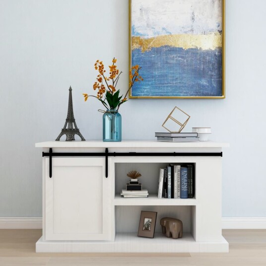 Mini skyvedørsett karbonstål 122 cm Mini skyvedørsett karbonstål 122 cm
